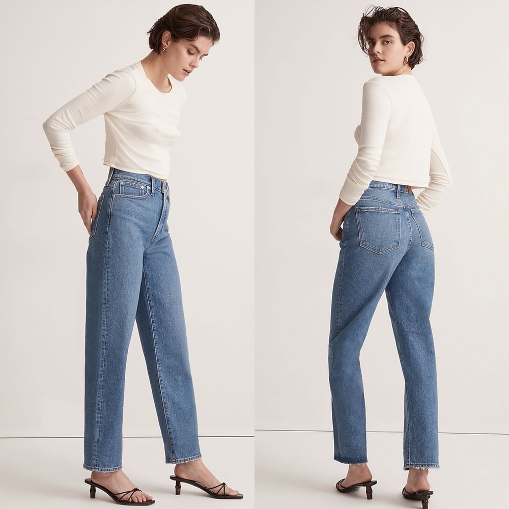 Madewell Tall Perfect Vintage Straight Jean 24 Tall Earlwood NWT